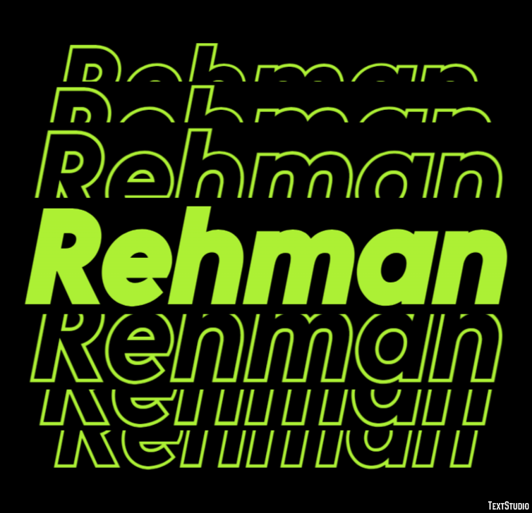 Rehman Text Effect