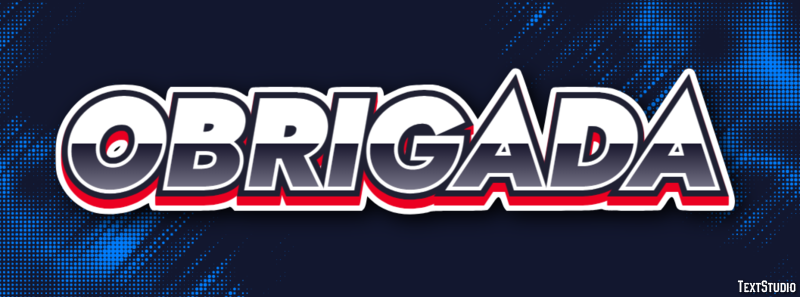 Obrigada Text effect