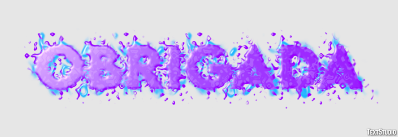 Obrigada Text effect