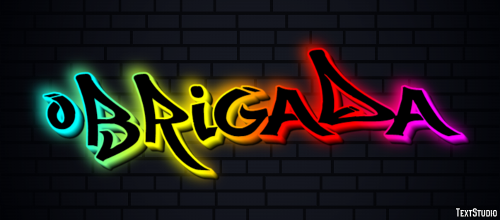 Obrigada Text effect