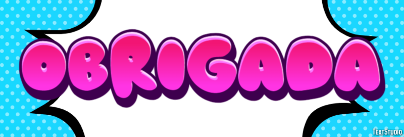 Obrigada Text effect