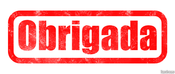 Obrigada Text effect