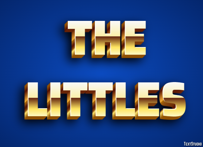 The Littles Text effect