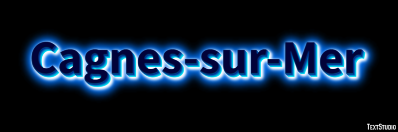 Cagnes-sur-Mer Efekt tekstowy