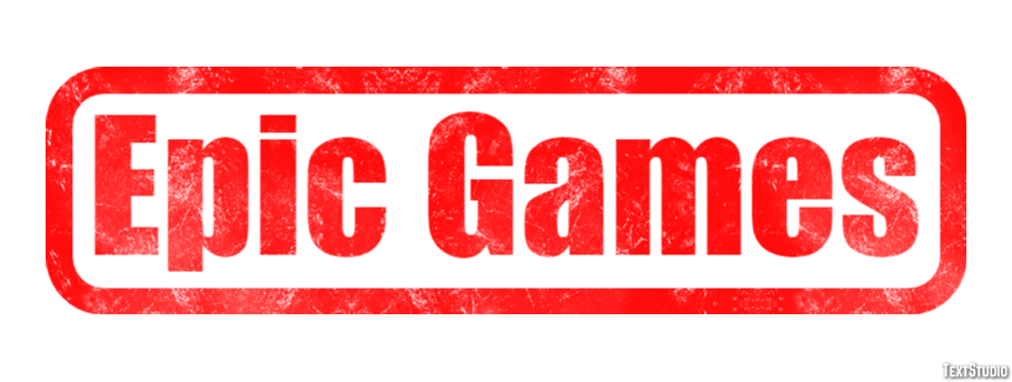 Epic Games Efeito de texto