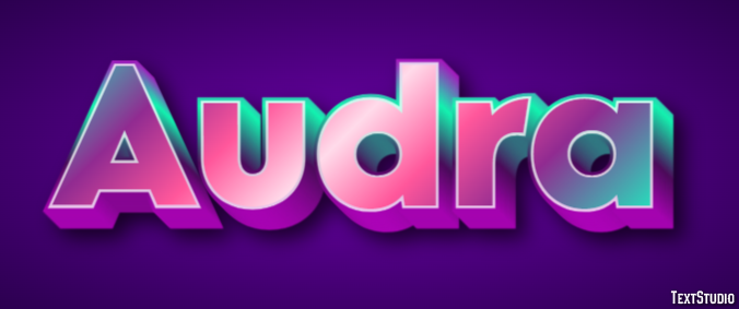 Audra Text effect