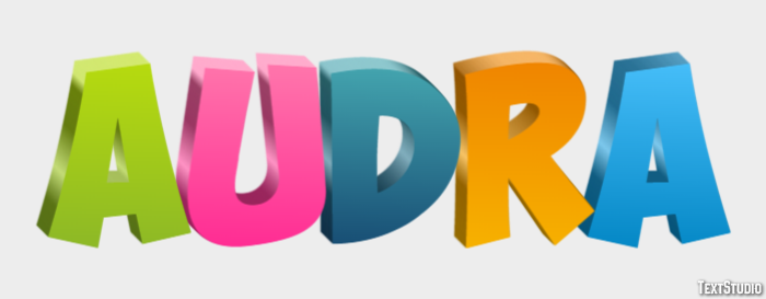 Audra Text Effect