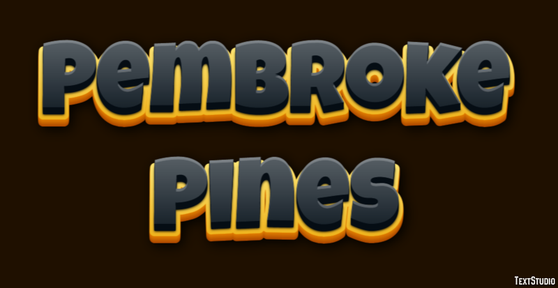 Pembroke Pines Эффект текста