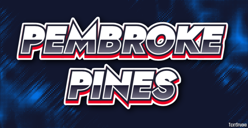 Pembroke Pines Efeito de texto