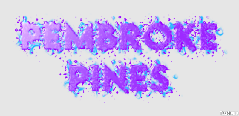 Pembroke Pines Efeito de texto