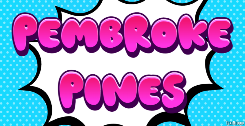 Pembroke Pines Efeito de texto