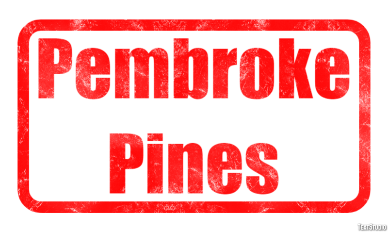Pembroke Pines Эффект текста