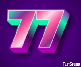 77 Efecto de Texto