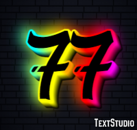 77 Efecto de Texto