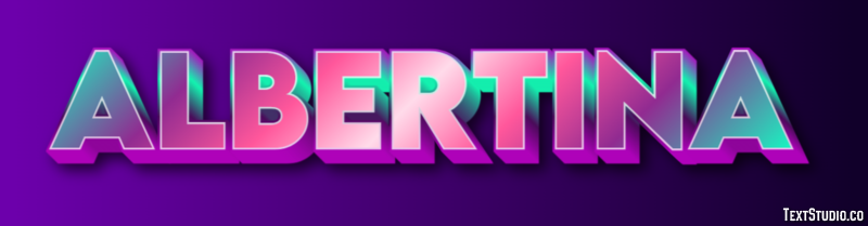 Albertina Text effect