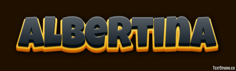 Albertina Text effect