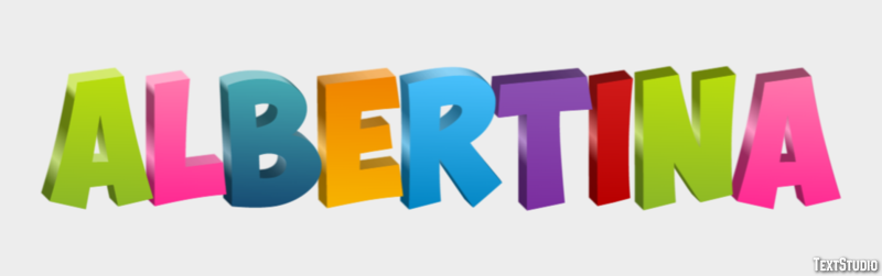 Albertina Text effect