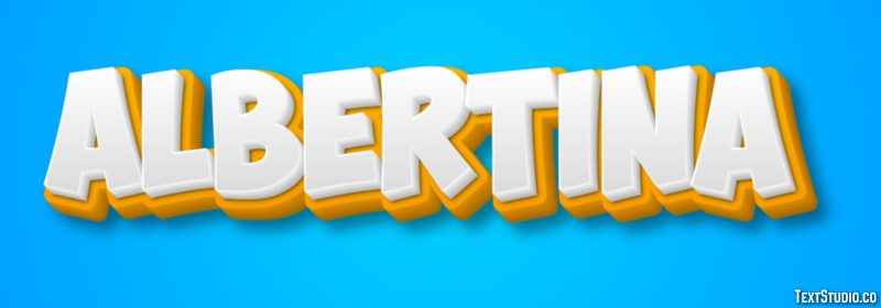 Albertina Text effect