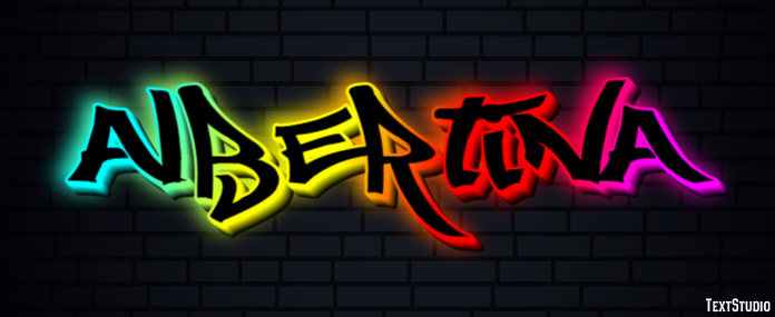 Albertina Text effect