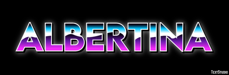 Albertina Text effect