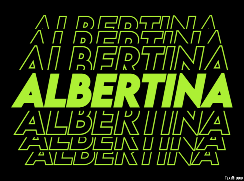 Albertina テキスト効果