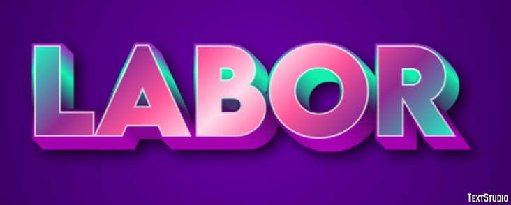 Labor Efeito de texto