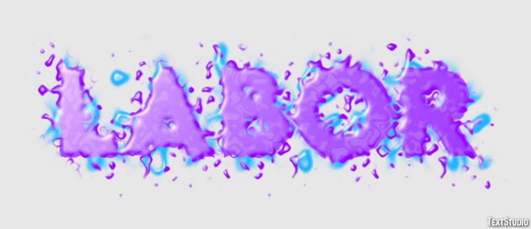 Labor Text Effect