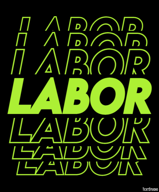 Labor Text Effect