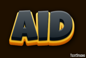Aid Эффект текста