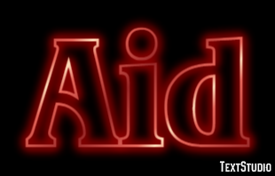 Aid Эффект текста