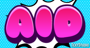 Aid Text effect