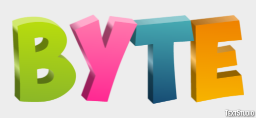Byte Metin Efekti