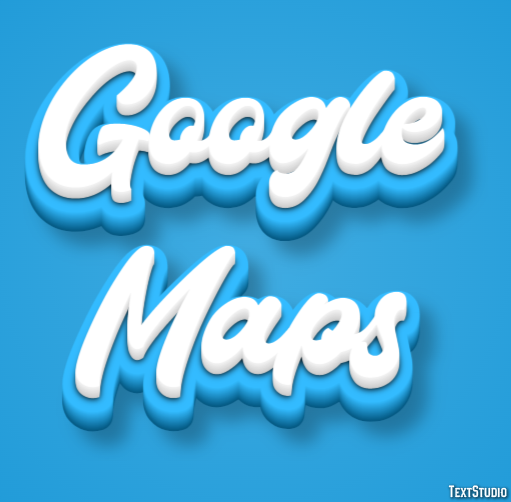 Google Maps Tekst Effect
