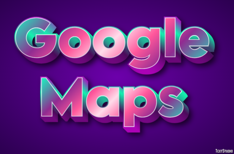 Google Maps Efekt tekstowy