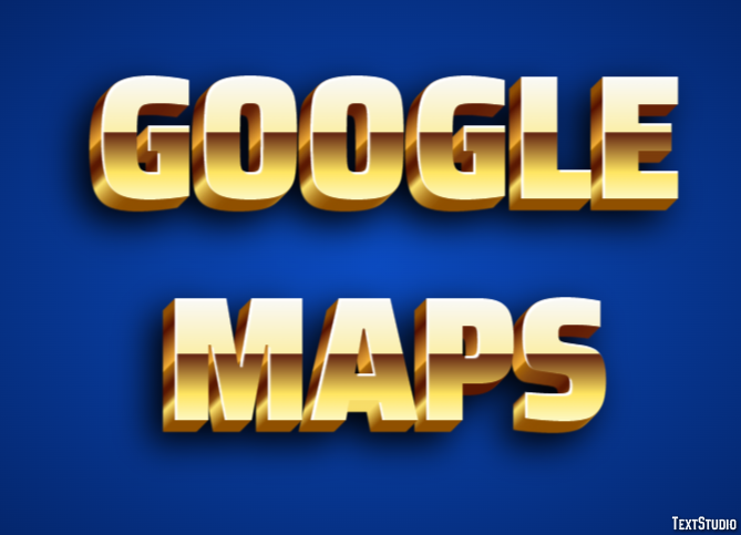 Google Maps Tekst Effect