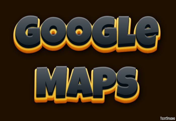 Google Maps Tekst Effect