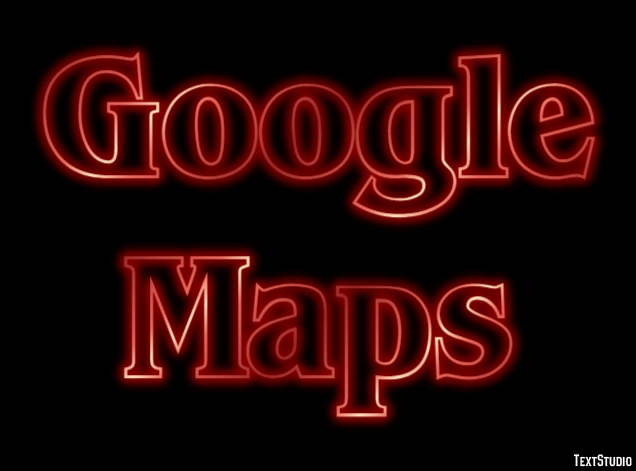 Google Maps Efekt tekstowy