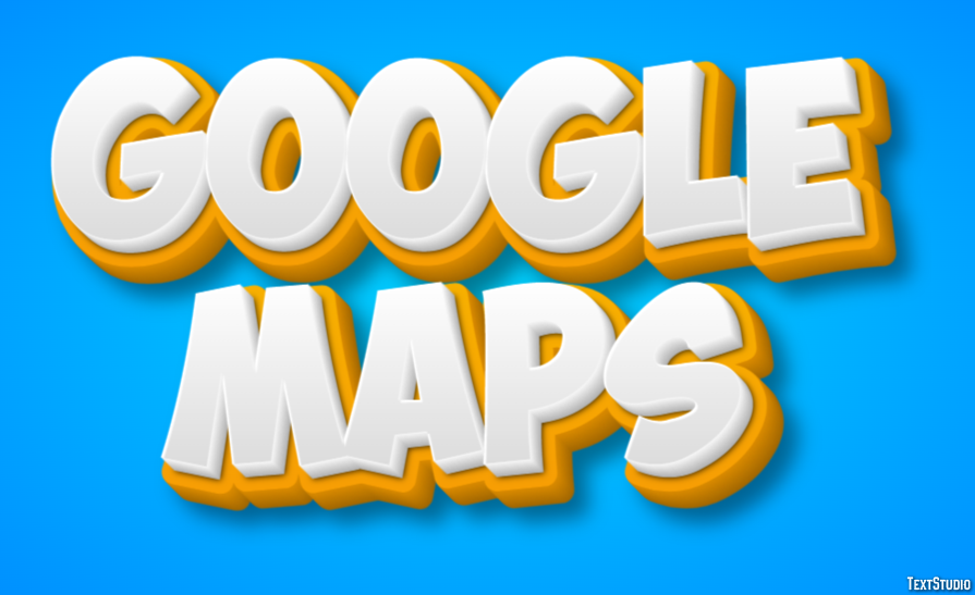 Google Maps Tekst Effect