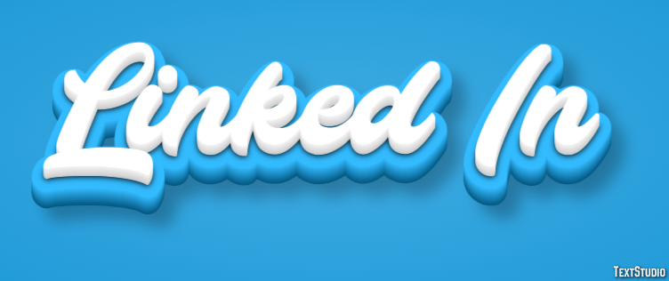 Linked In Tekst Effect