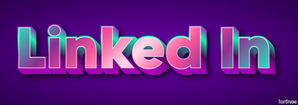 Linked In Tekst Effect
