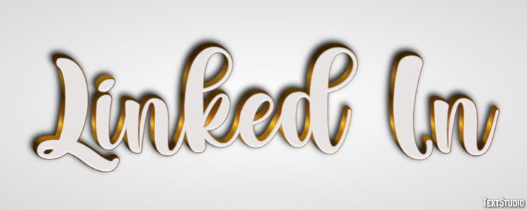 Linked In Tekst Effect