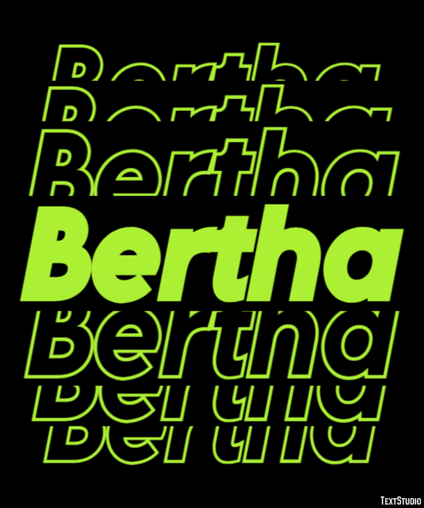 Bertha Text Effect