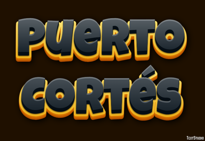 Puerto Cortés Efekt tekstowy