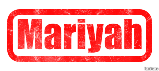 Mariyah Text Effect
