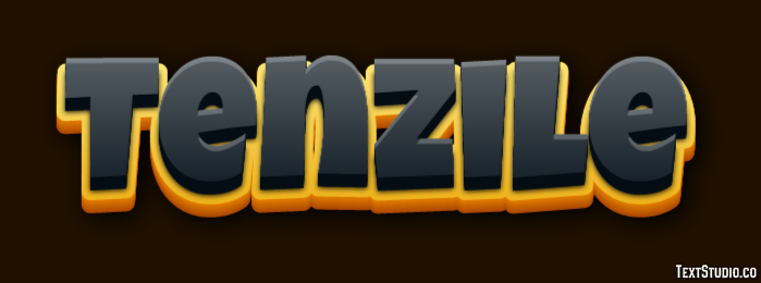 Tenzile Efeito de texto