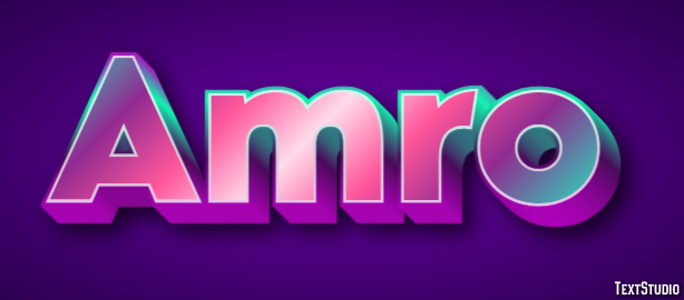 Amro Эффект текста