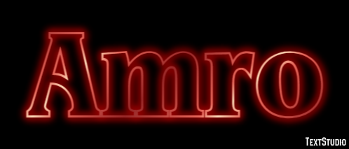 Amro Эффект текста