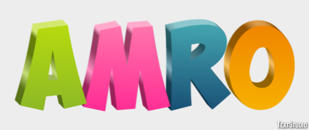 Amro Эффект текста