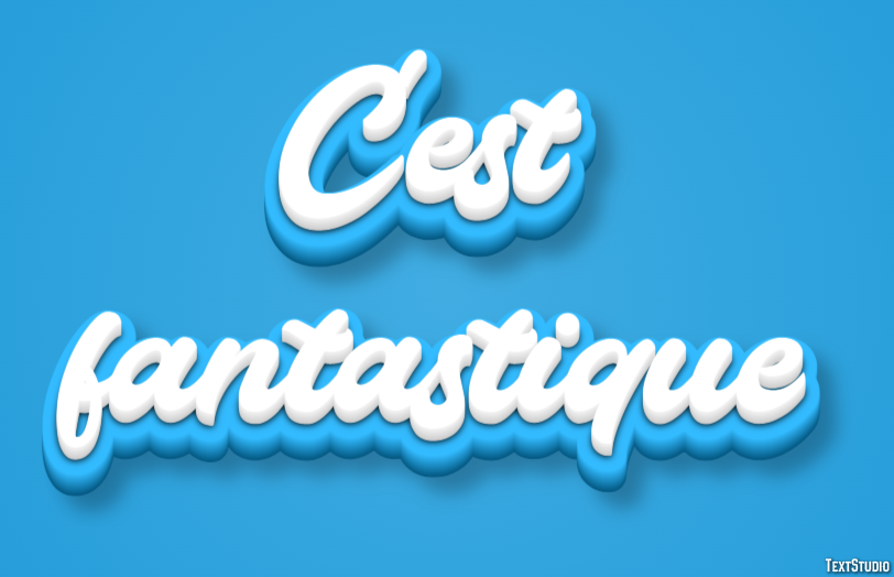C'est fantastique Effet de Texte