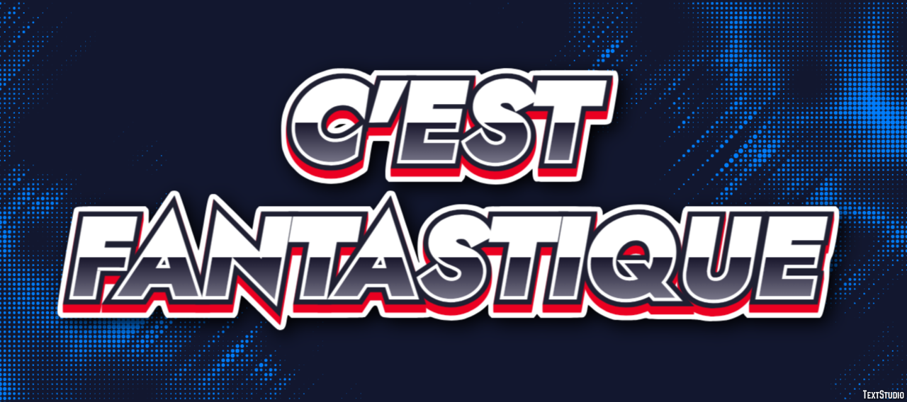 C'est fantastique Effet de Texte